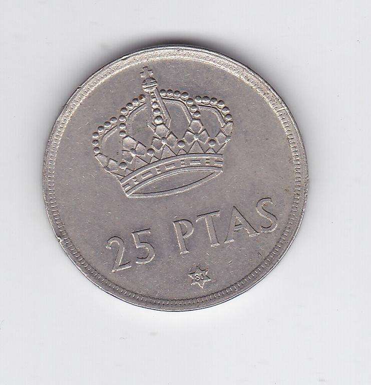 SPAIN 25 PESETAS 1975 HIGH GRADE
