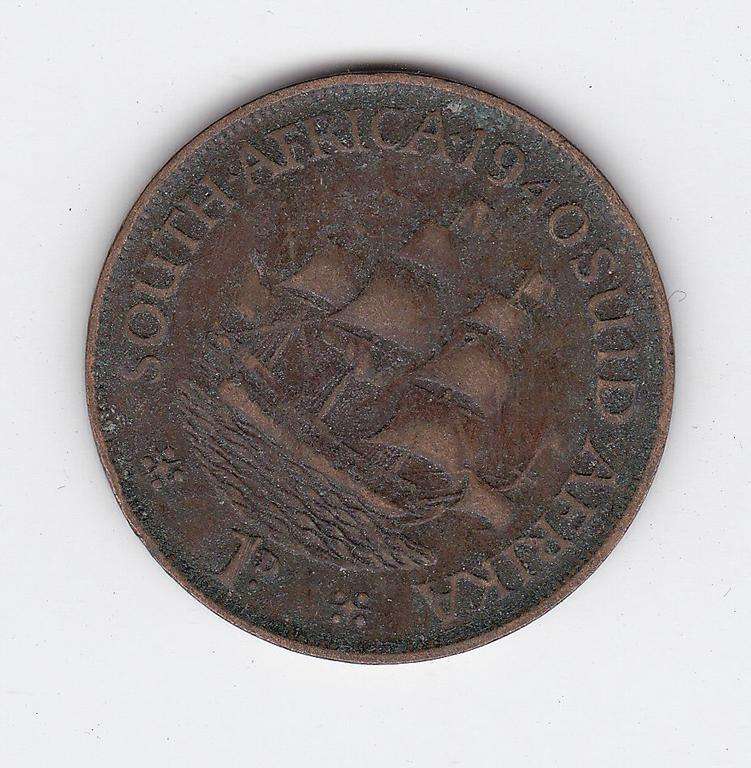 SOUTH AFRICA 1 PENNY 1940