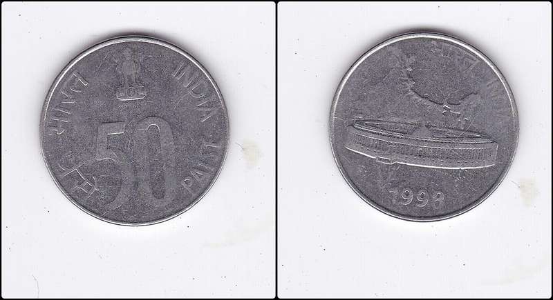 INDIA 50 PAISE 1998