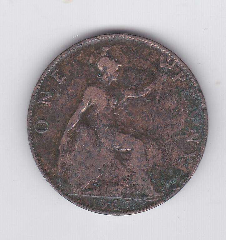 GREAT BRITAIN PENNY 1907