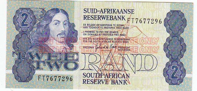 TWO RAND GERHARD DE KOCK FT7677296 1983/89 - HIGH GRADE