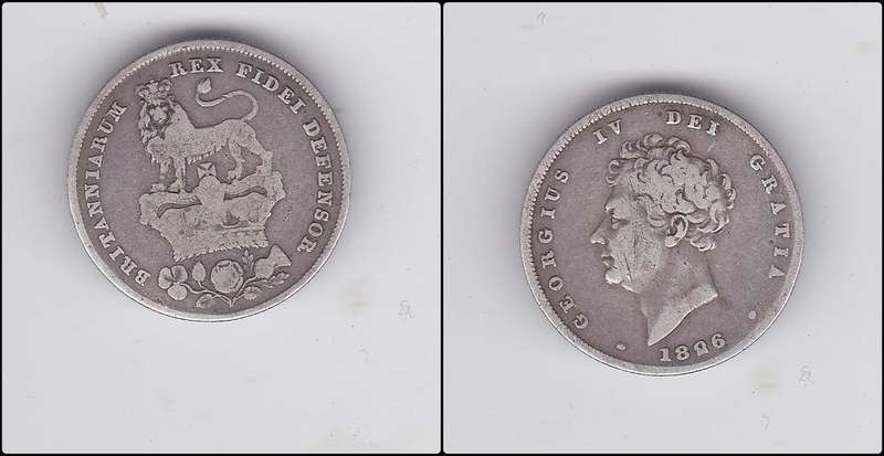 GREAT BRITAIN 1 SHILLING 1826