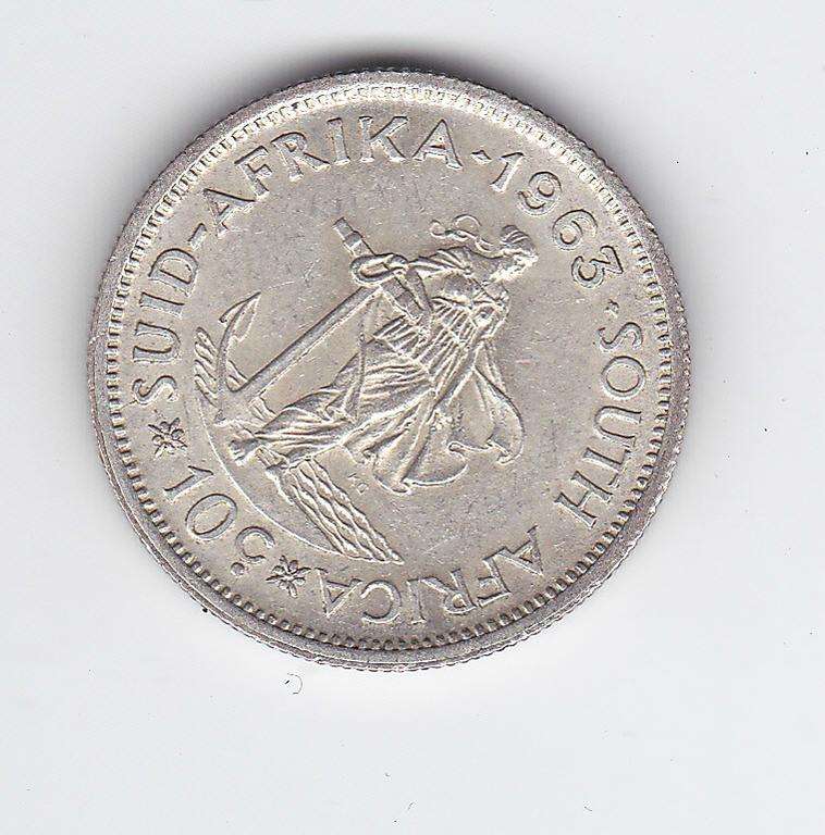 SOUTH AFRICA 10 CENTS 1963 HIGH GRADE