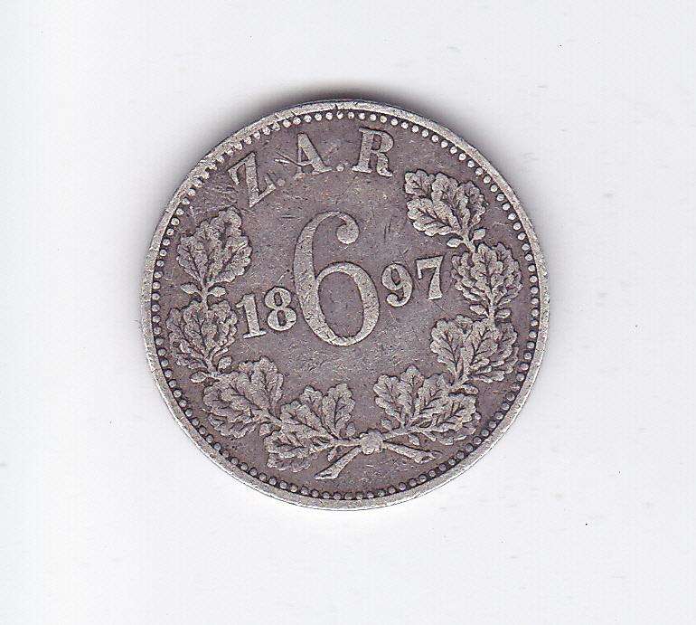 ZAR SIXPENCE 1897