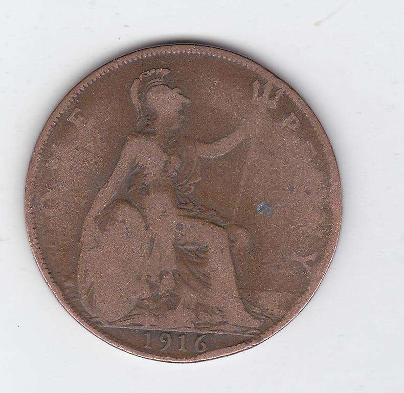 GREAT BRITAIN 1 PENNY 1916