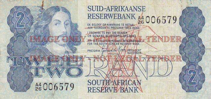 SOUTH AFRICA TWO RAND DE KOCK A4 26 006579