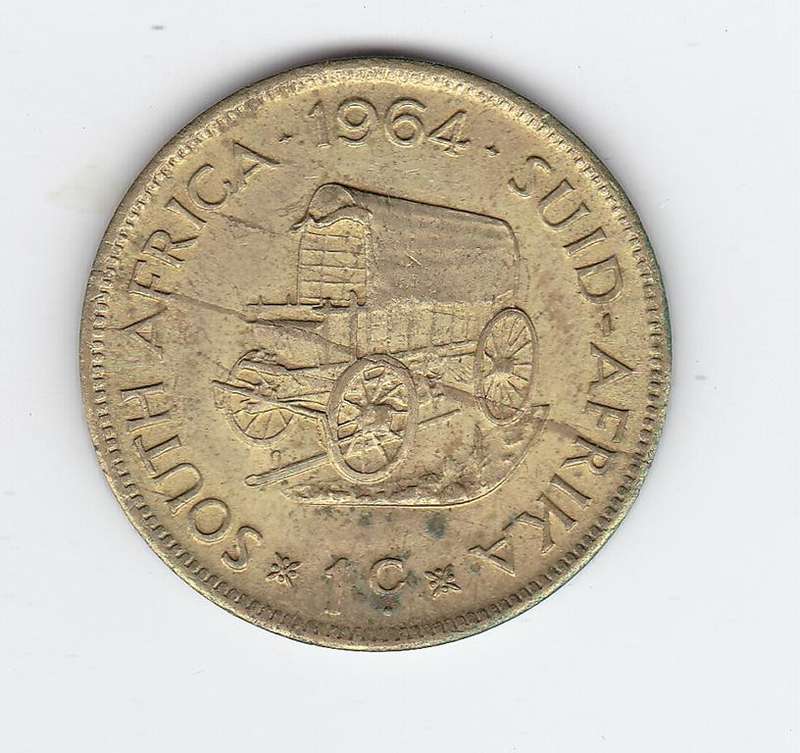 SOUTH AFRICA 1 CENT 1964