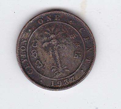 CEYLON 1 CENT 1937