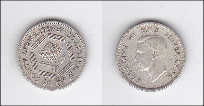 SOUTH AFRICA 6D 1937