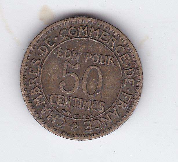 FRANCE 50 CENTIMES 1924