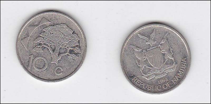 NAMIBIA 10 CENTS 1993