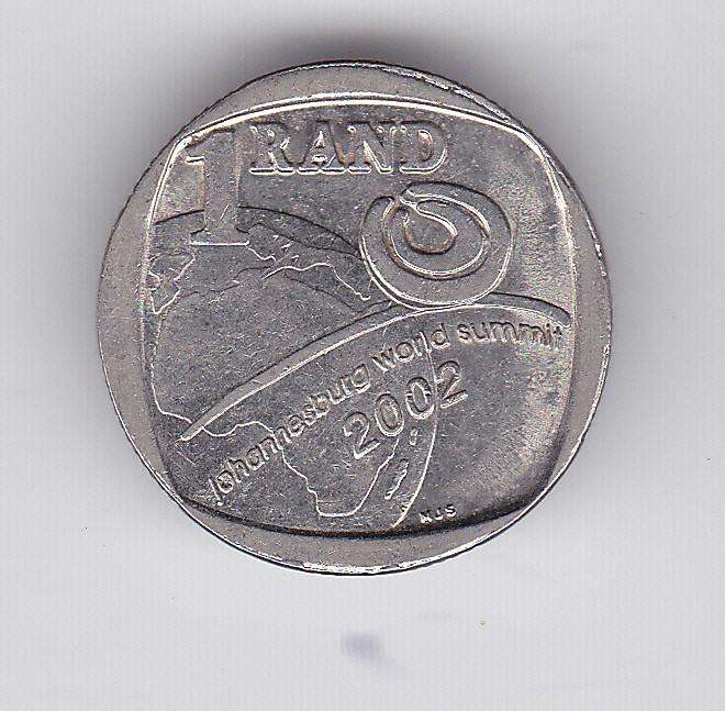 SOUTH AFRICA 1 RAND JOHANNESBURG WORLD SUMMIT 2002