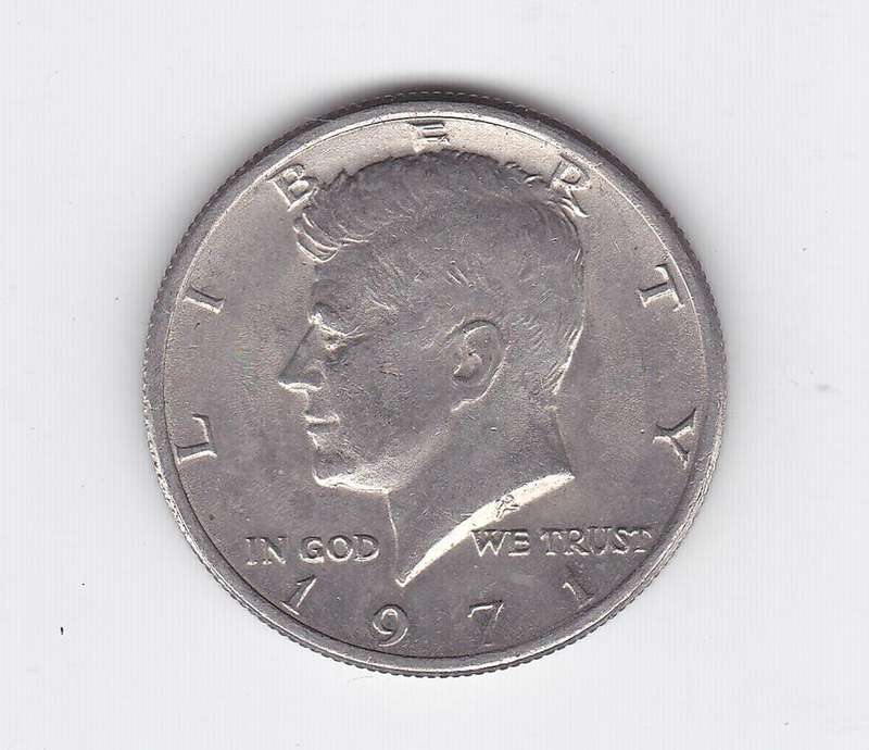 USA HALF DOLLAR KENNEDY 1971 HIGH GRADE