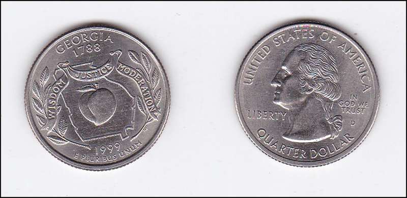USA QUARTER GEORGIA  1999 HIGH GRADE