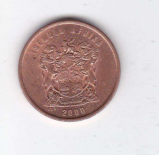 SOUTH AFRICA 1 CENT 2000 HIGH GRADE