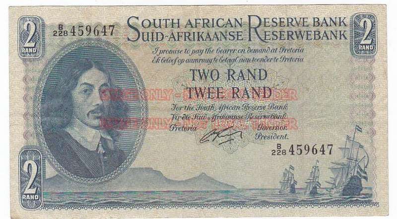 SOUTH AFRICA 2 RAND G.RISSIK B228 459647