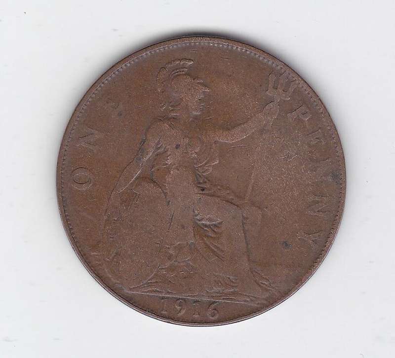 GREAT BRITAIN 1 PENNY 1916