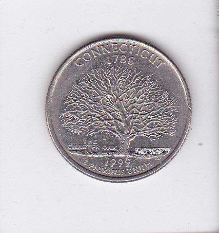 USA QUARTER DOLLAR CONNECTICUT 1999 HIGH GRADE