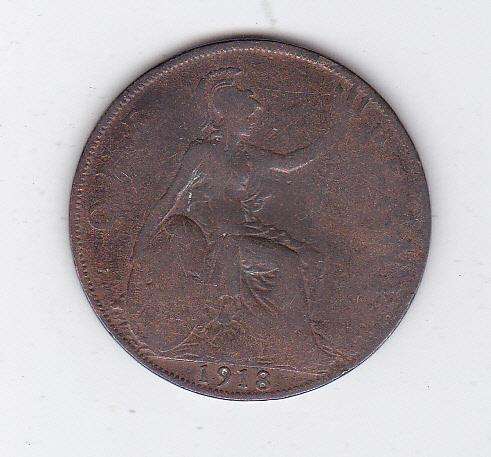 GREAT BRITAIN 1 PENNY 1918