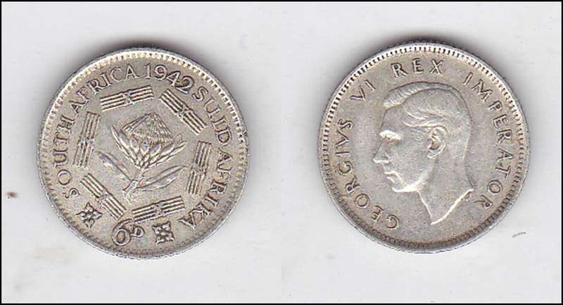 SOUTH AFRICA 6D SILVER 80%