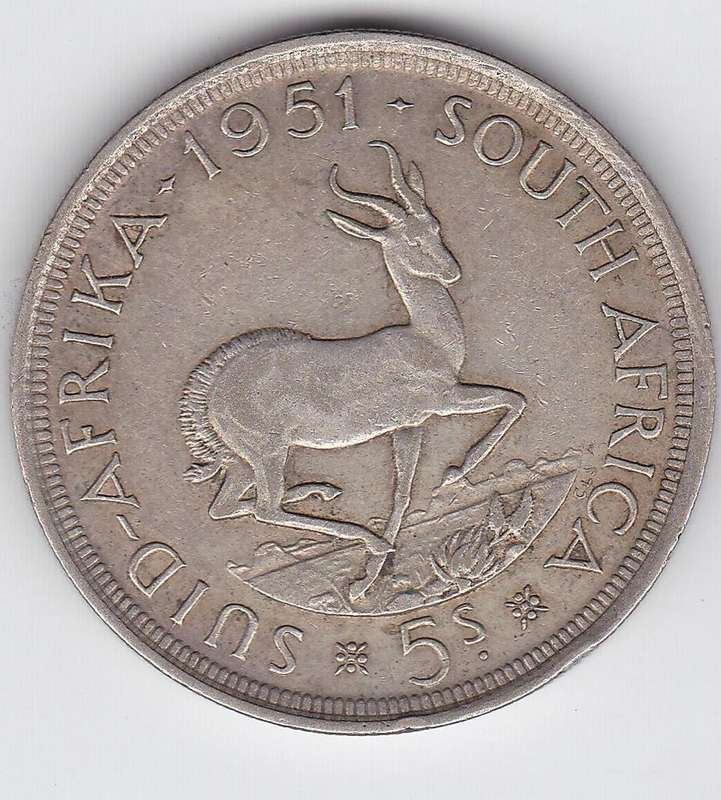 SOUTH AFRICA CROWN 1951 - MINTAGE ONLY 366 602