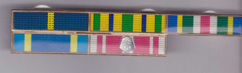 POLICE METAL RIBBON 5 BAR ICLUDING THE MEDAL FOR COMBATING TERRORISM