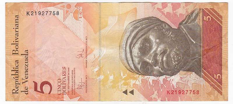 VENEZUELA 5 BOLIVARES 2009