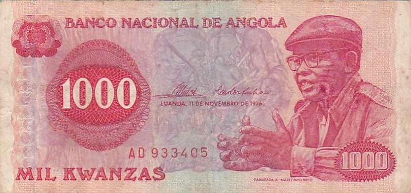 ANGOLA 1000 KWANZAS 1976