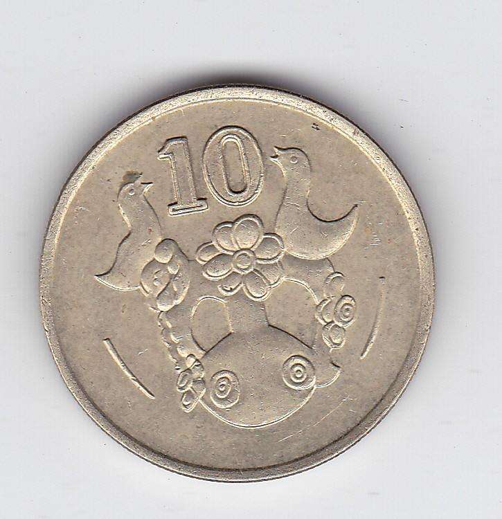 CYPRUS 10 CENTS 1991