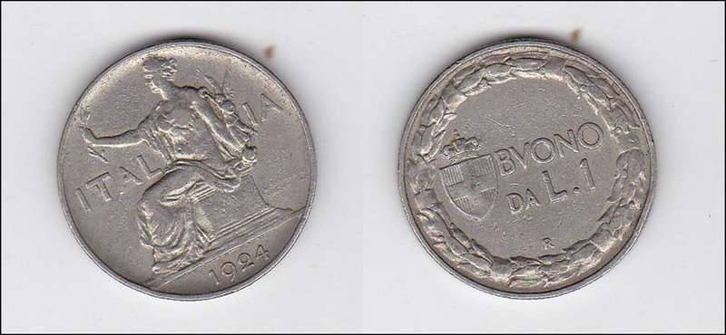 ITALY 1 LIRE 1924
