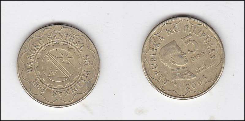 PHILIPPINES 5 PESOS 2003