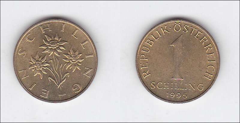 AUSTRIA 1 SHILLING 1995 HIGH GRADE