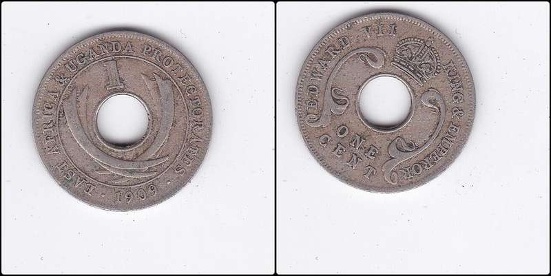 EAST AFRICA & UGANDA 1 CENT 1909