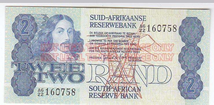 TWO RAND GERHARD DE KOCK A622 160758 - HIGH GRADE