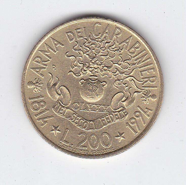 ITALY 200 LIRE 1994