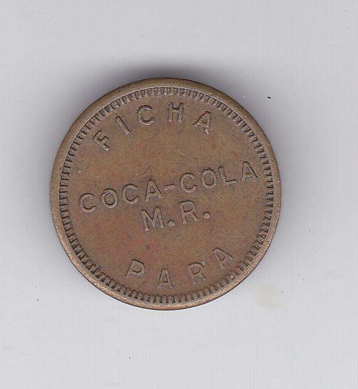 COCA COLA VENDING TOKEN FICHA PARA