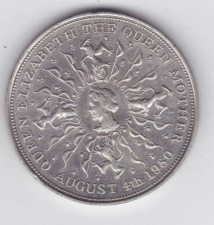 GREAT BRITAIN QUEEN ELIZABETH THE QUEEN MOTHER AUGUST 4TH 1980 CROWN
