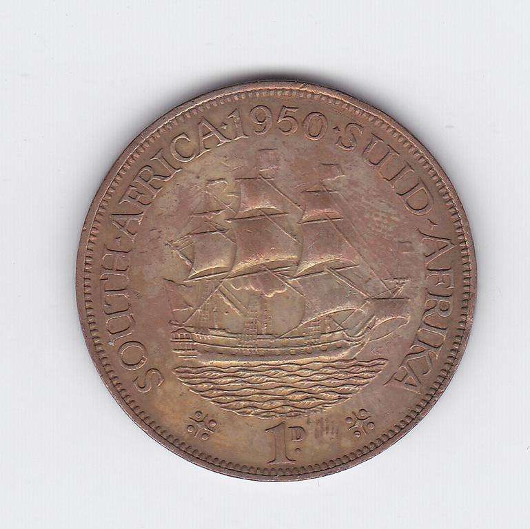 SOUTH AFRICA PENNY 1950