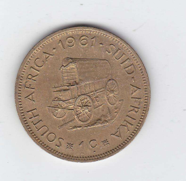 SOUTH AFRICA 1 CENT 1961