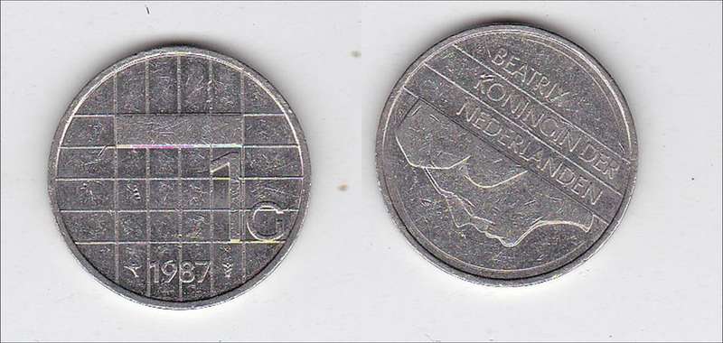 NETHERLANDS 1 GULDER 1987