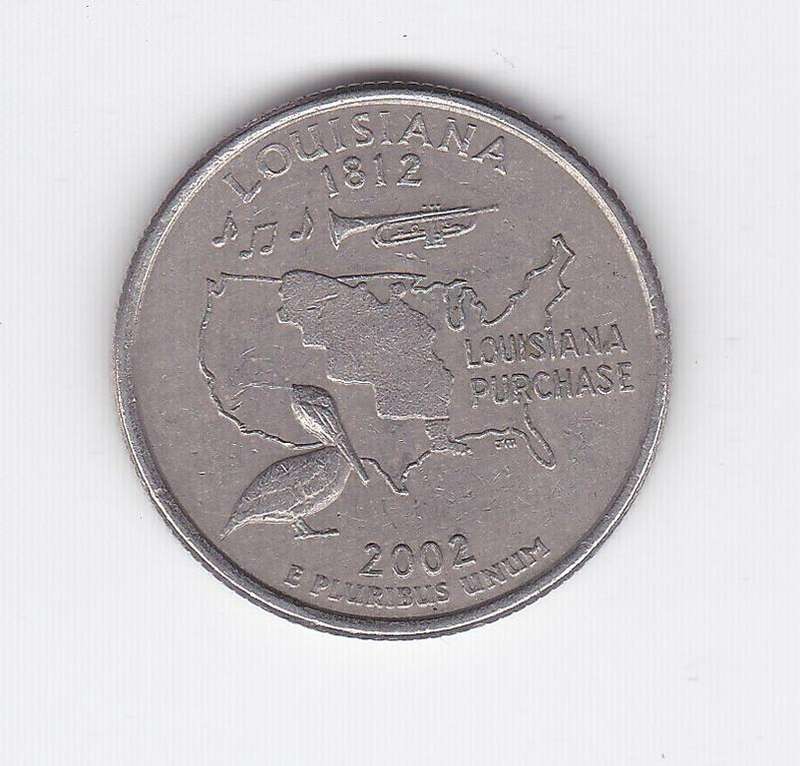 USA QUARTER LOUISIANA 2002