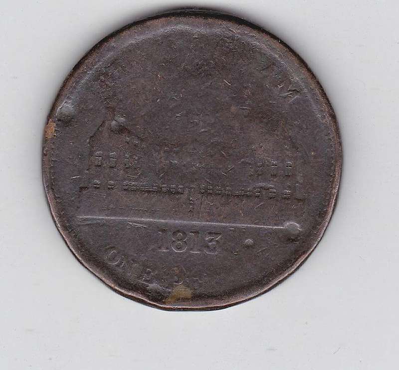 BIRMINGHAM ONE PENNY 1813  WORKHOUSE TOKEN