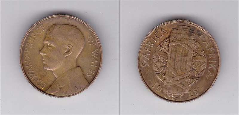 VISIT OF PRINCE EDWARD 1925 MEDAL SOUTH AFRICA