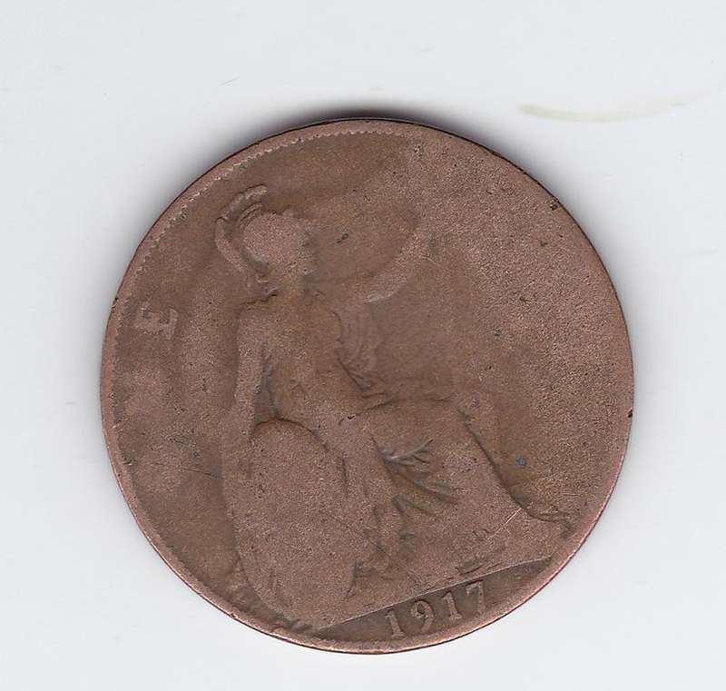 GREAT BRITAIN 1 PENNY 1917