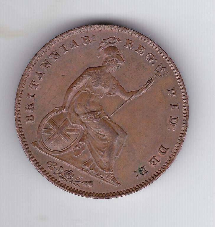 GREAT BRITAIN 1 PENNY 1854 - HIGH GRADE VF = $90 XF = $650