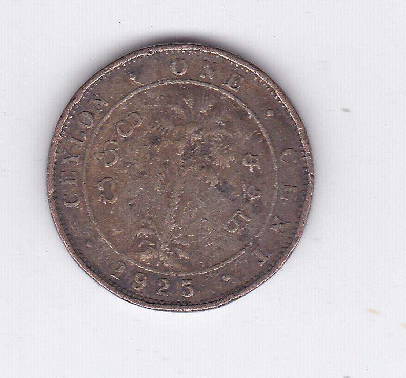 CEYLON ONE CENT 1923