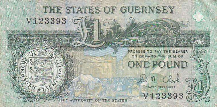 GUERNSEY 1 POUND ROYAL COURT ST.PETER PORT 1840