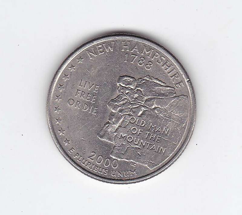 USA QUARTER DOLLAR NEW HAMPSHIRE 2000