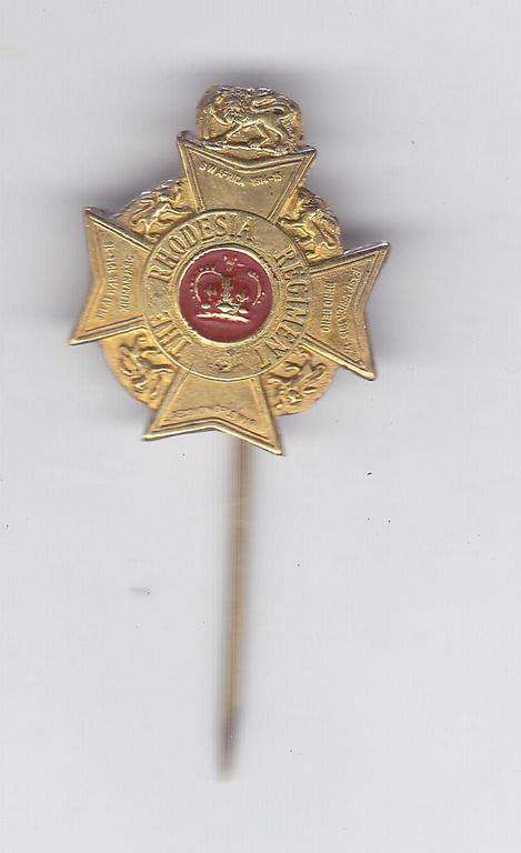 THE RHODESIA REGIMENT PIN BADGE