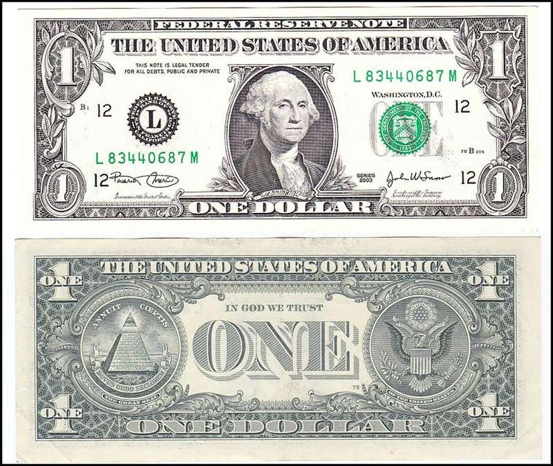 USA 1 DOLLAR SERIES 2003 L83440687M HIGH GRADE